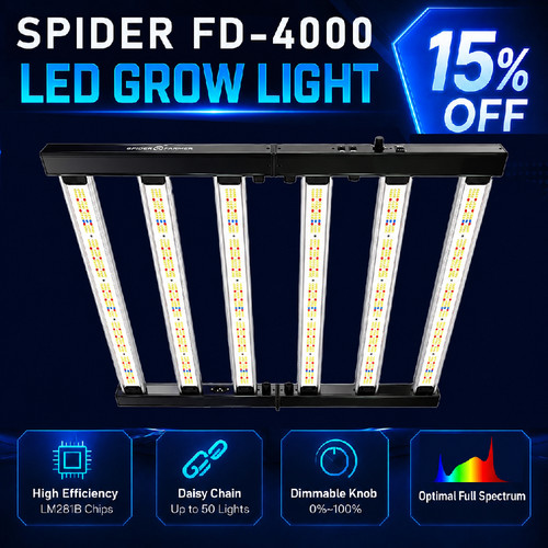 Dimmable spider 4000w grow - dimmable,